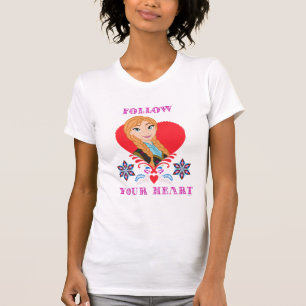 T-shirt  Anna  Portrait du coeur rouge