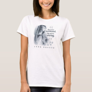 T-shirt Anne Bronte Citation Mon Âme Est Réveillée