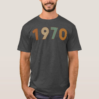 T-shirt Année 1970 Vive les années 70 couleurs rétro