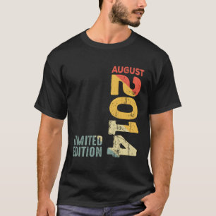 T-shirt Année 2014 Août 2014 2014 2014 Depuis 2014