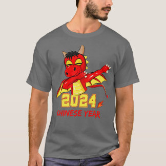 T-shirt Année chinoise 2024 Dabbing Dragon