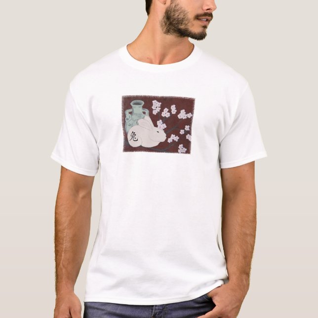 T-shirt Année chinoise de la chemise de lapin (Devant)