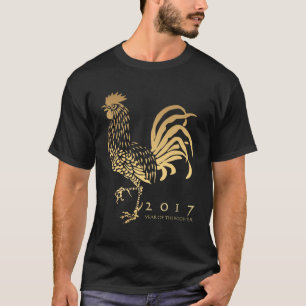 T-shirt Année chinoise de la coutume du coq Zodiac Tee