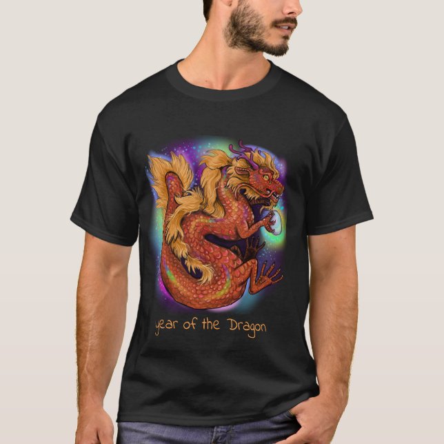 T-shirt Année chinoise du zodiaque du dragon (Devant)