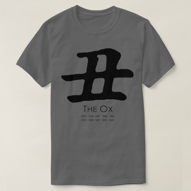 T-shirt Année de l'Ox (Design devant)