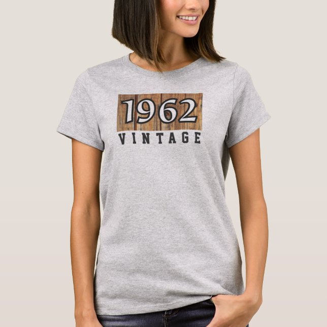 T-shirt année de naissance 1962 (Devant)