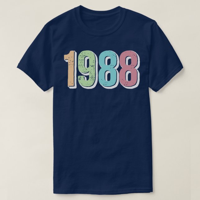 T-SHIRT ANNÉE DE NAISSANCE 1988 (Design devant)