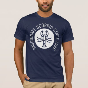 T-shirt Année de naissance personnalisée Zodiac Passionné