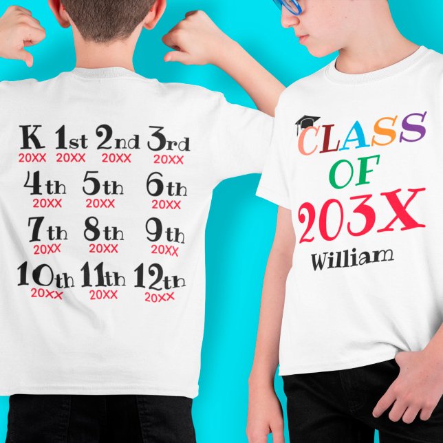 T-shirt Année d'obtention du diplôme de la maternelle (Créateur téléchargé)