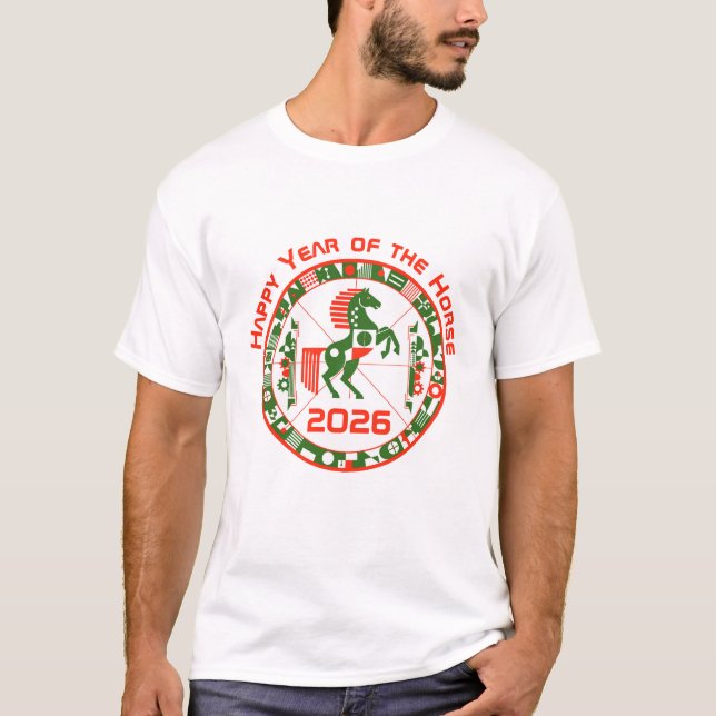 T-shirt Année du cheval 2026 (Devant)