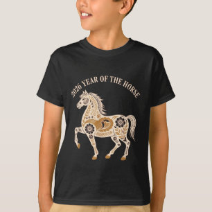 T-shirt Année du cheval de feu 2026 Nouvel An Chinois fest