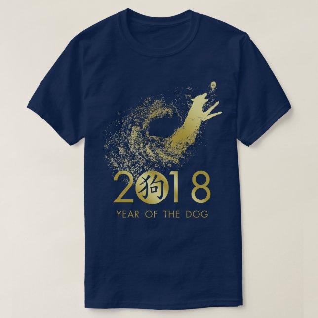 T-shirt Année du chien 2018 Belgique Malinois (Design devant)