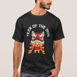 T-shirt Année Du Chien Chinois Zodiaque Lunaire Lion Du No