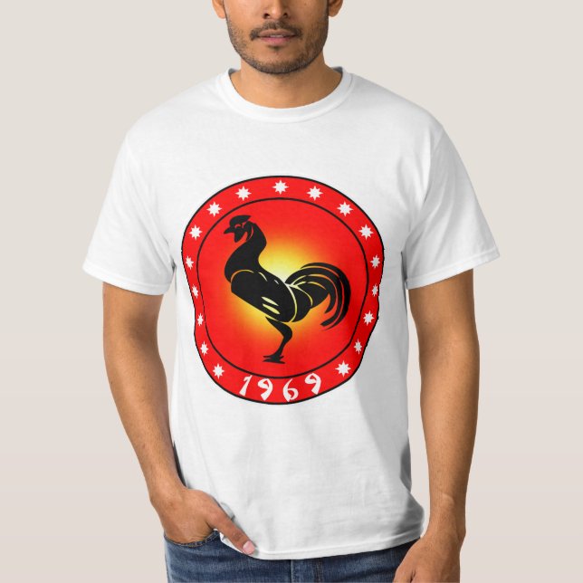 T-shirt Année du coq 1969 (Devant)