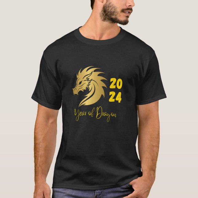 T-shirt Année du Dragon 2024 Gold (Devant)