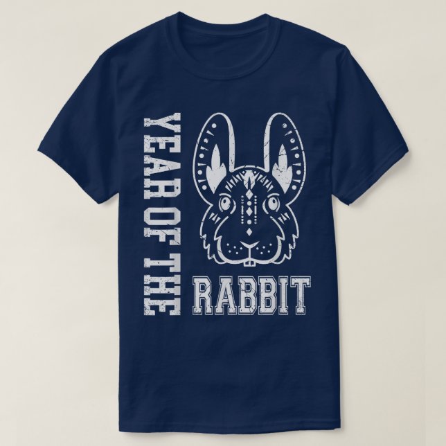 T-shirt Année du lapin Joyeux chinois Zodiac Lunaire Nouve (Design devant)