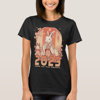 T-shirt Année du lapin Zodiac chinois NOUVEL AN 2023
