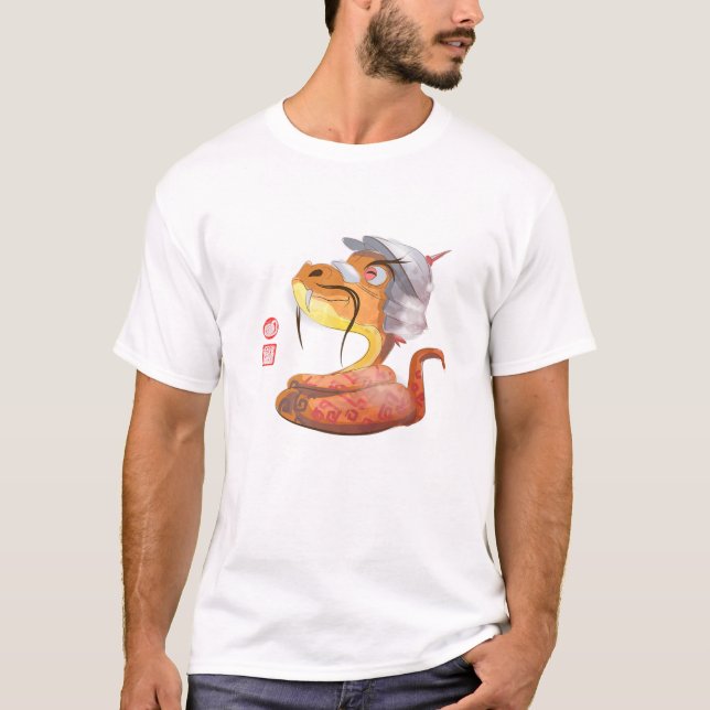 T-shirt Année Du Serpent Chinois Zodiaque Animal Horoscope (Devant)
