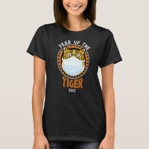 T-shirt Année Du Tigre 2022 Drôle Tigre Portant Le Visage 
