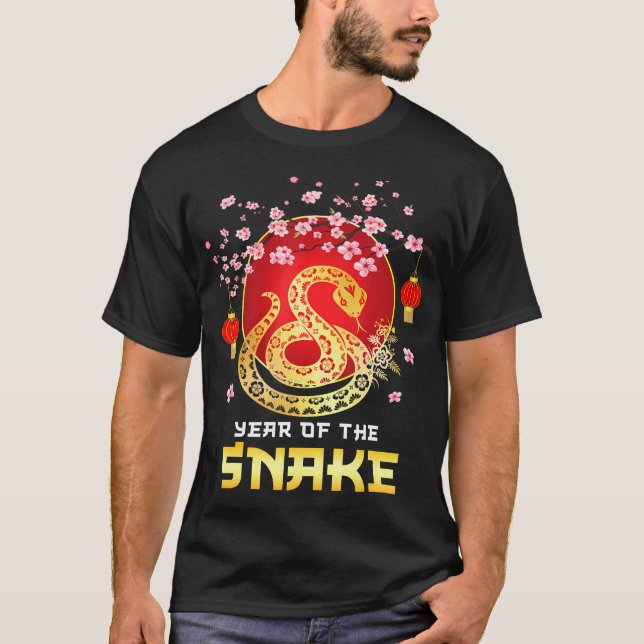 T-shirt Année Extraordinaire Du Serpent 2025 Nouvel An Chi (Devant)
