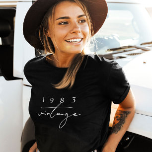 T-shirt Année personnalisée Vintage 40e anniversaire Cool