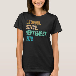 T-shirt Année vieille légende depuis septembre 1975psd Ann