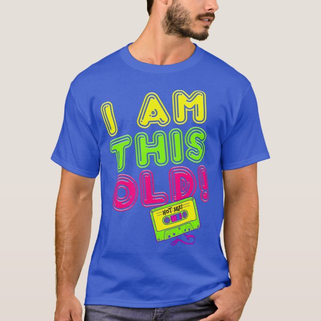 T-shirt Années 80 Anniversaire Retro Cassette DJ 40 50 (Devant)