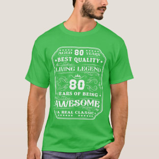 T-shirt années d'anniversaire homme années légende