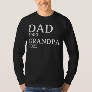 T-shirt Années personnalisées Papa grand-père Personnalisé