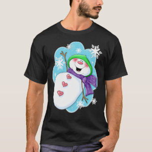 T-shirt Annie Lang Go Snow Snowman