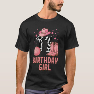 T-shirt Anniversaire 11 Vache Motif Cowgirl 11 Ans Bday
