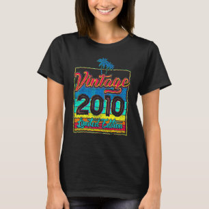 T-shirt Anniversaire 12 ans Vintage 2010