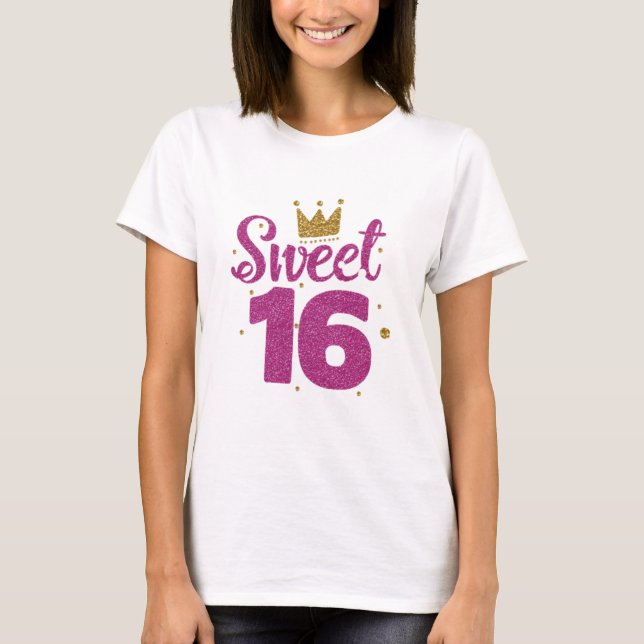 T-shirt Anniversaire 16 ans (Devant)