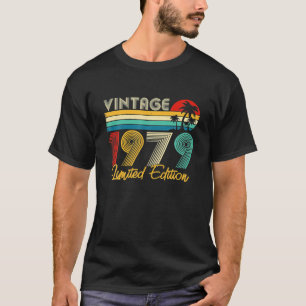 T-shirt Anniversaire 43 ans Vintage 1979 Limited Edition 4