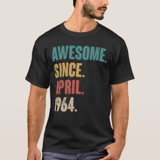 T-shirt Anniversaire 59e Décoration Avril 59 Ans Vintag