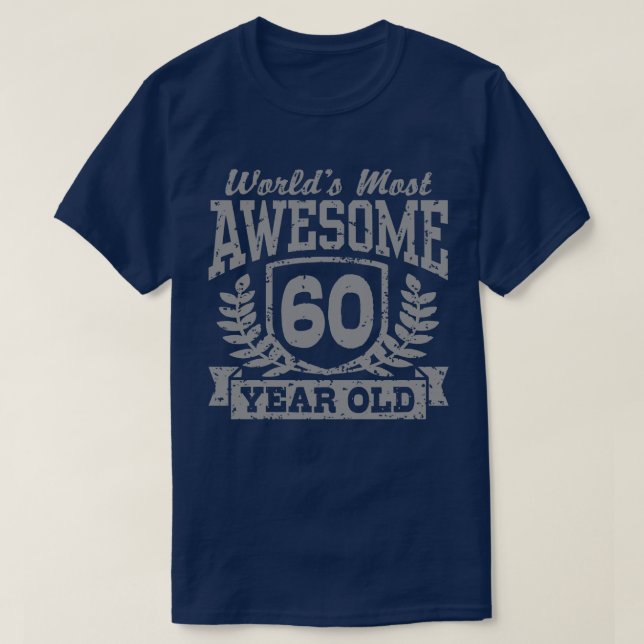 T-shirt Anniversaire 60 ans (Design devant)