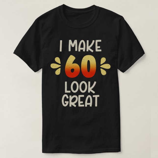 T-shirt Anniversaire 60 ans (Design devant)
