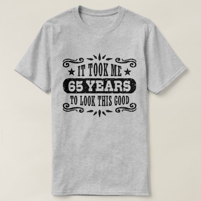 T-shirt Anniversaire 65 ans (Design devant)