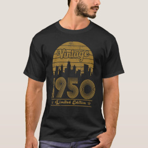 T-shirt Anniversaire 73 Ans Né En 1950 Femmes Hommes