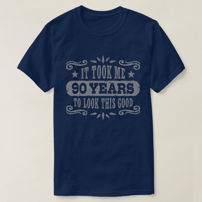 T-shirt Anniversaire 90 ans (Design devant)