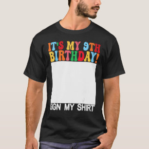 T-shirt Anniversaire amusant - C'est mon 9ème anniversaire