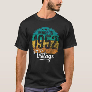T-shirt Anniversaire année de naissance vintage 1952 anniv