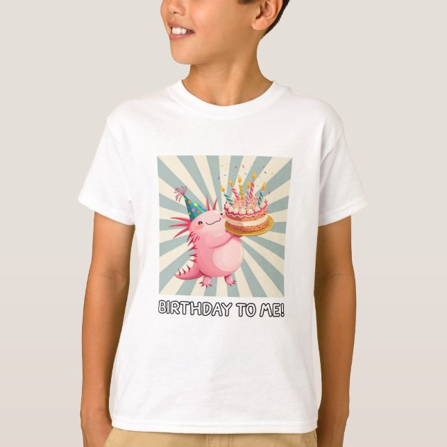 T-shirt Anniversaire Axolotl (Devant)