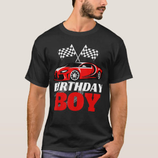 T-shirt Anniversaire Boy Race Anniversaire Course Moteur T