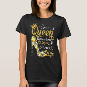 T-shirt Anniversaire Capricorne Reine Foi Favoriser Vivre