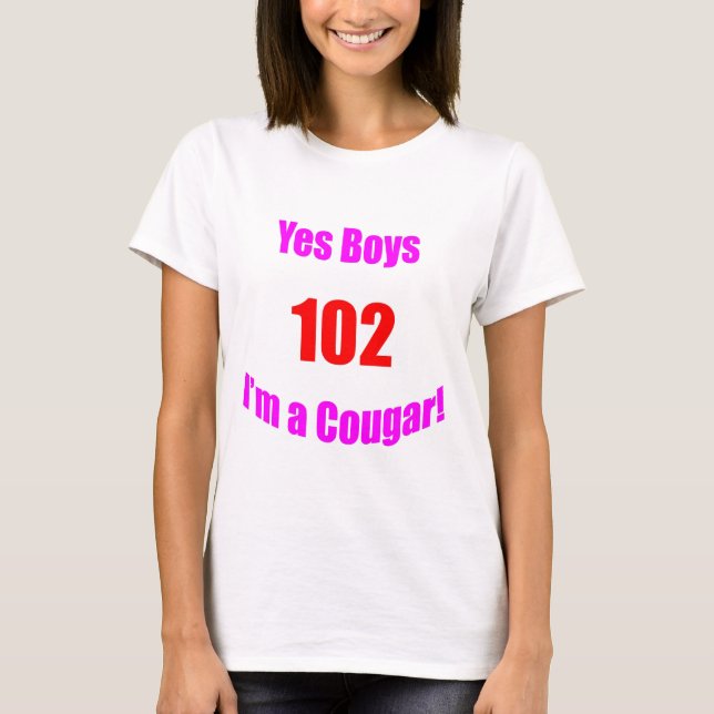 T-shirt Anniversaire de 102 pumas (Devant)