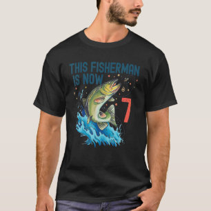 T-shirt Anniversaire de 7 ans de pêche 7ème Bass Fish Enfa