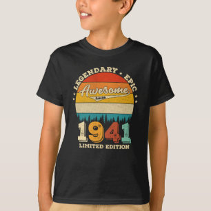 T-shirt anniversaire de 84 ans 1941 merveilleux 84e annive