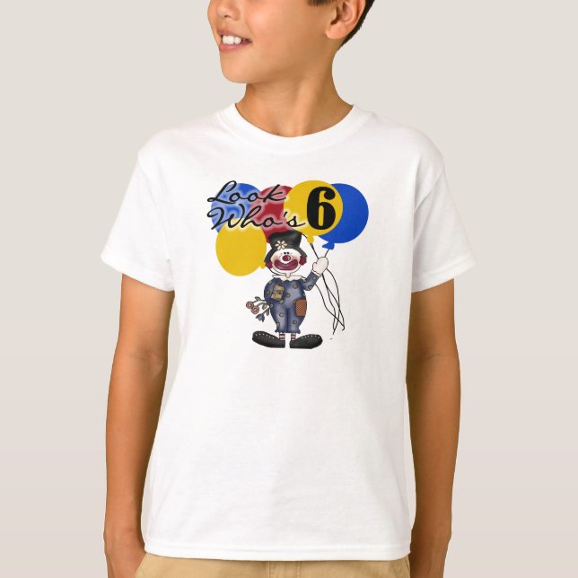 T-shirt Anniversaire de clown de cirque 6ème (Devant)