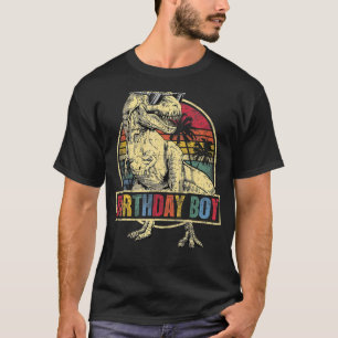 T-shirt Anniversaire de enfant Boy Dino Rex Dinosaur Garço